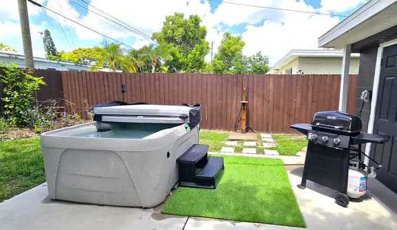 Soothing Spa, Patio, Games & Grill @ Mystic Haven